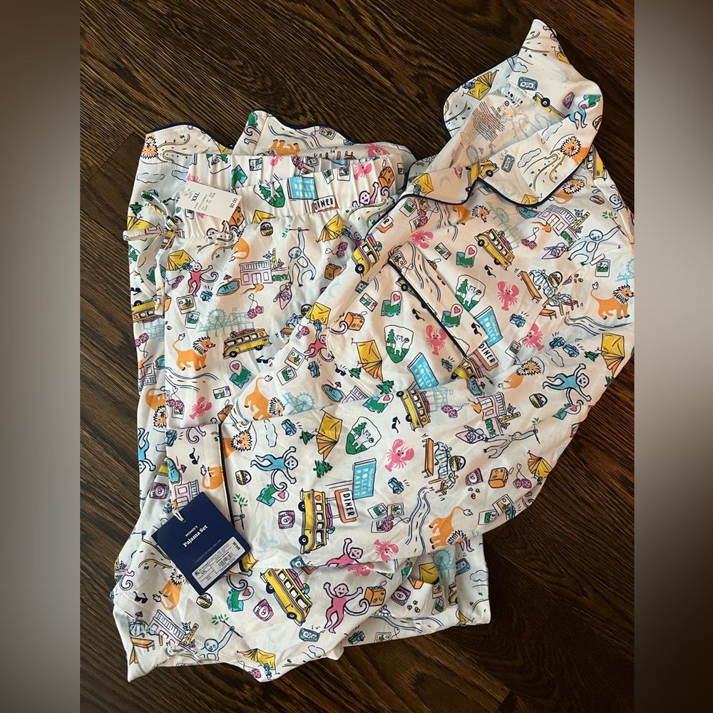 Roller Rabbit X Target Women’s Roadtrip Long Sleeves and Pants Pajama Set (XXL)